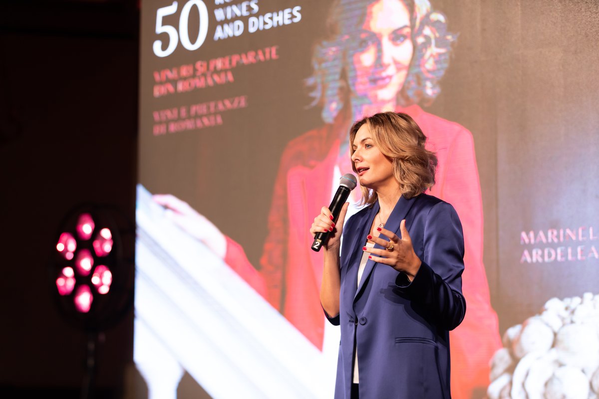 Marinela Ardelean at a book launch event